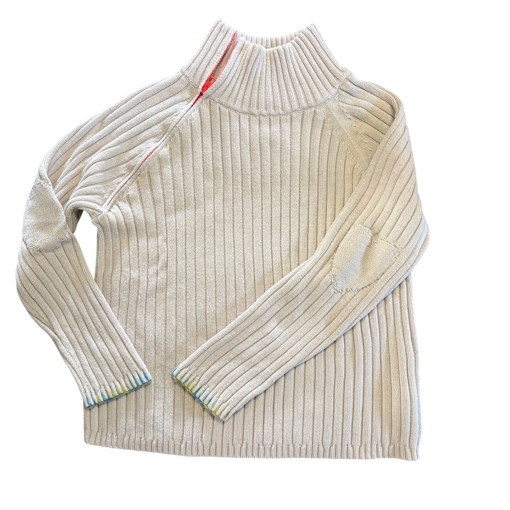 Lisa Todd Spellbound Knit Ribbed Sweater Zipper Neck Women's Size XL - Picture 8 of 9